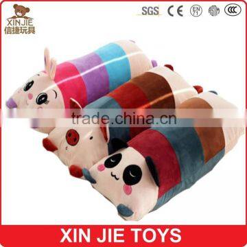 cute oblong plush panda body pillow for kids