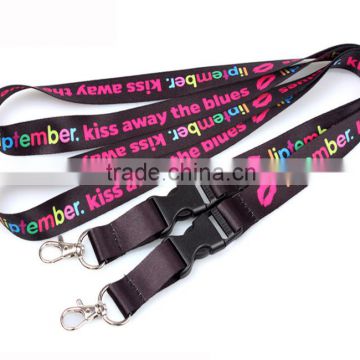 Black Lanyards with logo, Customized neck lanyards