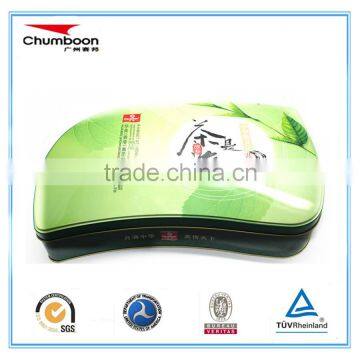 tea tin can in irregular shape from Chumboon metal tin box factory