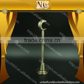 ceiling double curtain rod wall brackets