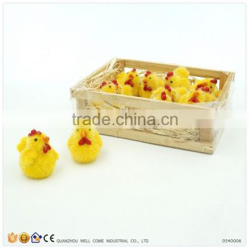 Personalized Customized Wood Packing Resin Rooster Figurines