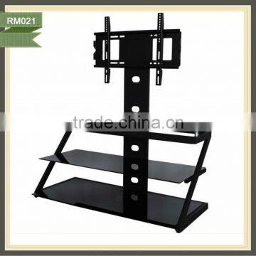 2015 high quality LCD Plasma tempered glass TV stand