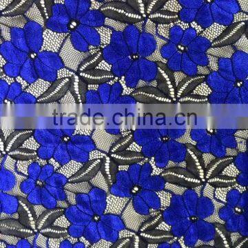 tianhua factory popular new lace double-color design warp knitted lace fabric TH-8878