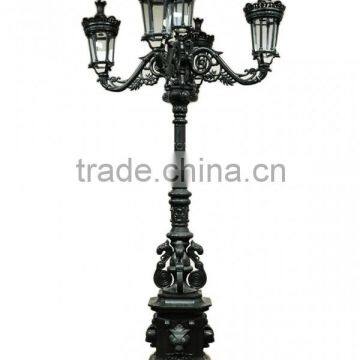 wrought iron cast iron lamp 4 light outdoor lamp