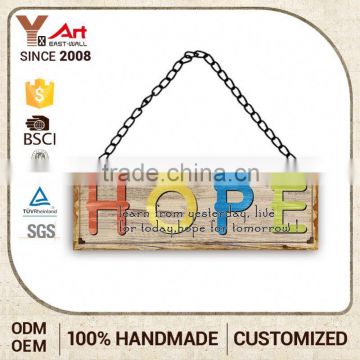 Hotsale Premium Quality Letter Plaque Hanging Signs