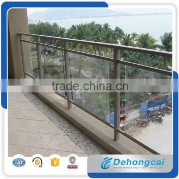 Customized Stainless Steel Glass Balcony Railing with Simple Designs