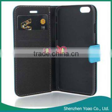 Hot Sell Credit Card Wallet Case for IPhone 6 4.7 Inch Blue photo-2