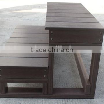 Premium breif plasric wood spa step