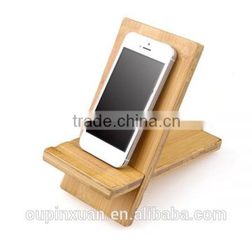 Convenient and simple bamboo iphone6 holder/mobile phone holder ,2014 New product.