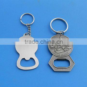 Canada souvenir keychain bottle opener with custom 3D logo