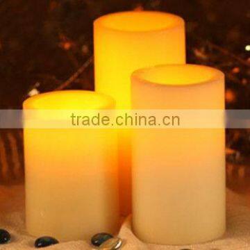 LED wax yellow flickering candle