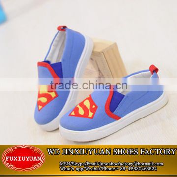 New fashion style hot selling high quality lovely baby canvas shoes cartoon kids shoes