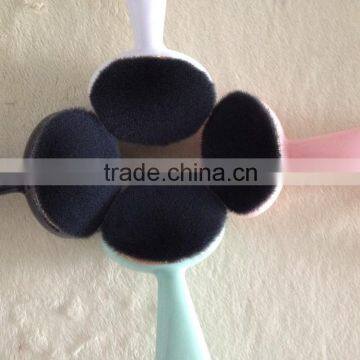 2015 Hot Sale Superfine Fibre Soft Deep Pore Facial Cleansing Brush - Charcoal Face Washing Brush photo-3