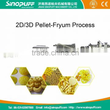 Industrial Automatic Fried Extruded Potato Chips Making Machine