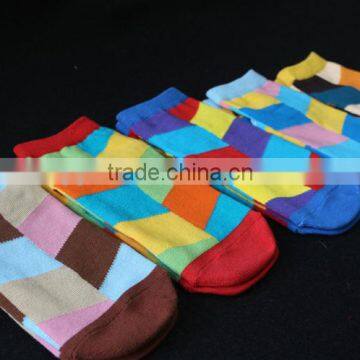 men new design check low cut short boat socks