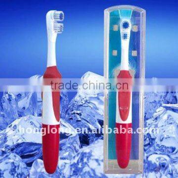 Battery Operated Electric Toothbrush with dual action heads(HL-298)