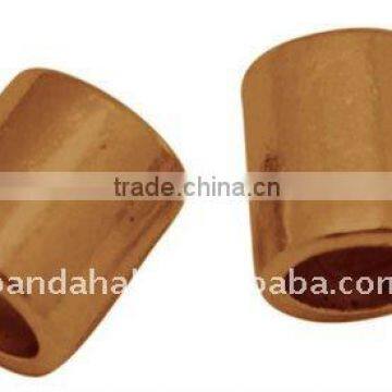 Tibetan Style Beads, Lead Free, Column, Red Copper, 9x8mm, hole: 6mm(TIBEP-A101917-R-LF)