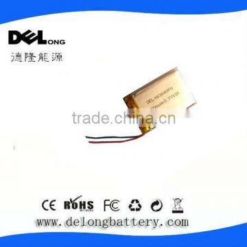 li-ion polymer battery 3.7v 550mah for digital device