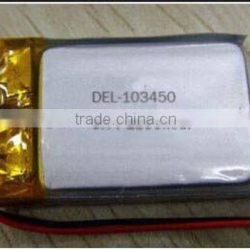 103450 1800mah 3.7v rechargeable lipo battery