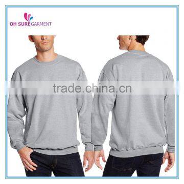 100% cotton french terry long sleeve tee mens sweatshirt