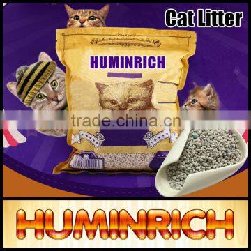 Huminrich 99% Dust Free OEM Bulk Bentonite Clumping Clay Cat Litter China Supplier