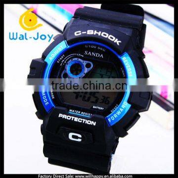 promotional product silicone band C SHOOK 30atm waterproof sports watch(SW-1216)