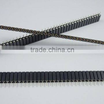 2.54mm Pitch 40 Pin Female Single Row Straight Round Pin Header Strip