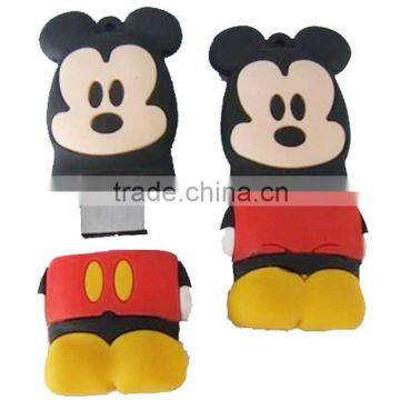 Nice promotional 100% eco-friendly silicone animal shape usb flash drive (BLC060)