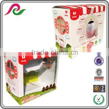 Plastic window paper box for packing learning machine