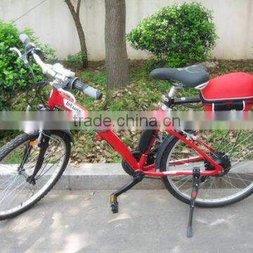 Red strong fast electric bike with 8FUN motor (Model WIN26U)