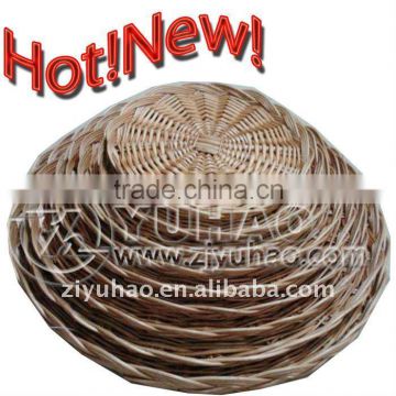 2012 Natural Handmade 8pcs Wicker Bread Basket