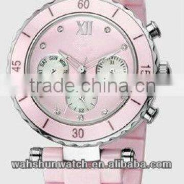 2016 super popular sapphire glasses ceramic quartz girls watch