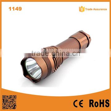 1149 rechargeable 10w high power T6 led power style flashlight use 1*26650 Battery