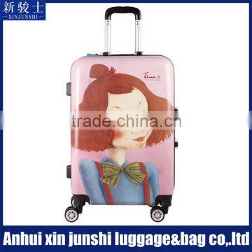 Cartoon Printed Kids Hard Shell Luggage For Girls