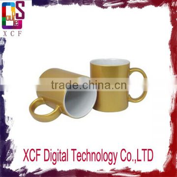 wholesale cups mugs to sublimation 11oz golden silver cup printing cup china Manufacture