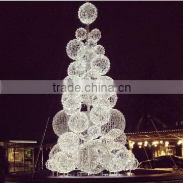 2016 Best Quality Outdoor Metal Christmas Trees Xmas Ball Tree