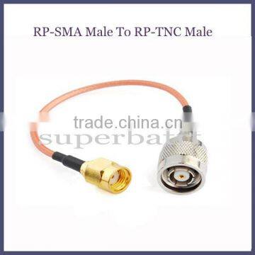 RF Cable Assembly RP-SMA Plug (Male) To RP-TNC Plug (male)