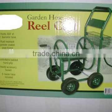 Garden Industrial 4 Wheel Hose Reel Cart