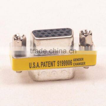 15 Pin HD SVGA VGA Female to Female Adapter Connector photo-2