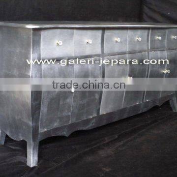 Silver Leaf Console - Sideboard - Buffet - TV Stand Cabinet - Living Room Furniture Indonesia