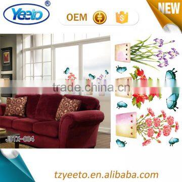 Flower Decor PVC Static Cling Window Self Adhesive Film photo-2