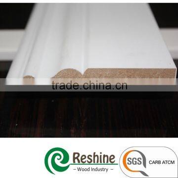 White primer wall corner flooring baseboard moulding