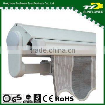 Half Cassette Remote Control Retractable Awning