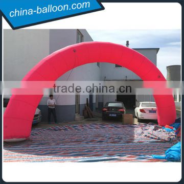 Rose red inflatable sport arch, inflatable archway for racing