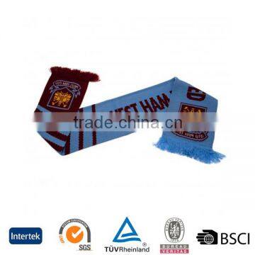 2016 fan souvenirs bulk sale comfortable unique design football scarf uk