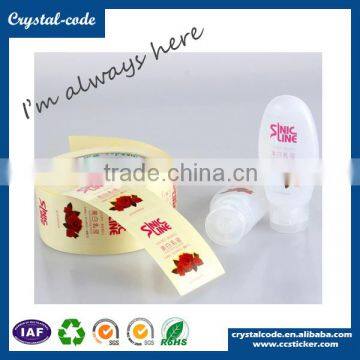 2016 Elegant Printed Permanent Adhesive Cosmetic Label photo-2