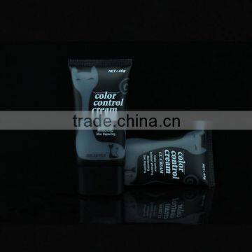 40g black tube oval cosmetic tube with a see through window