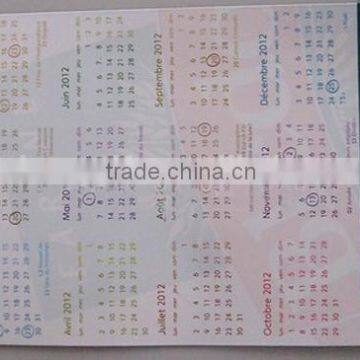 Customized Paper Calendar Fridge Magnet
