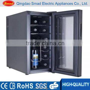 12 bottles touch screen door horizontal wine cooler