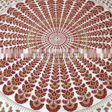 white Mandala tapestries Hippie Tapestry Twin wall hanging Bedspread Hippy Throw